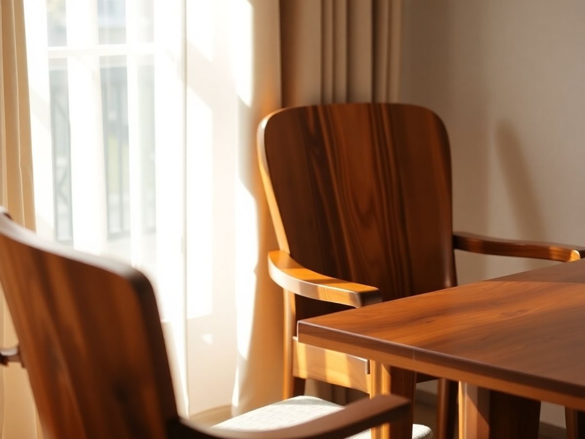 Mobilier ecologic din lemn natural.