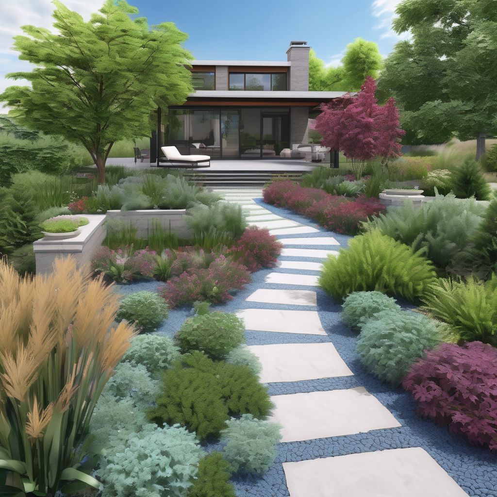 landscape design planning blueprint outdoor garden