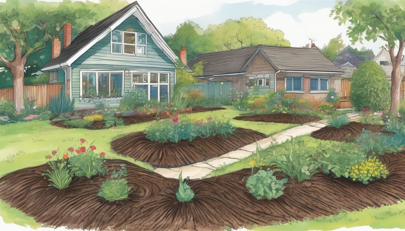 mulching in a garden