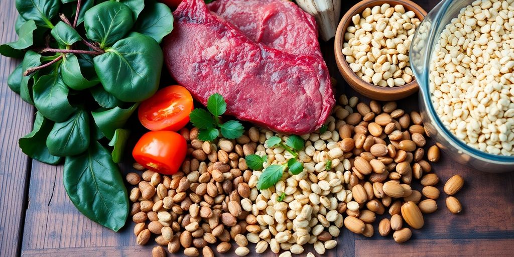 Iron-rich foods for women trying to get pregnant.