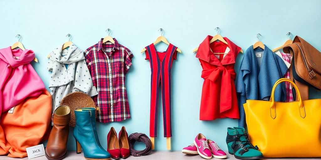 Collage of fashion items and accessories for job seekers.