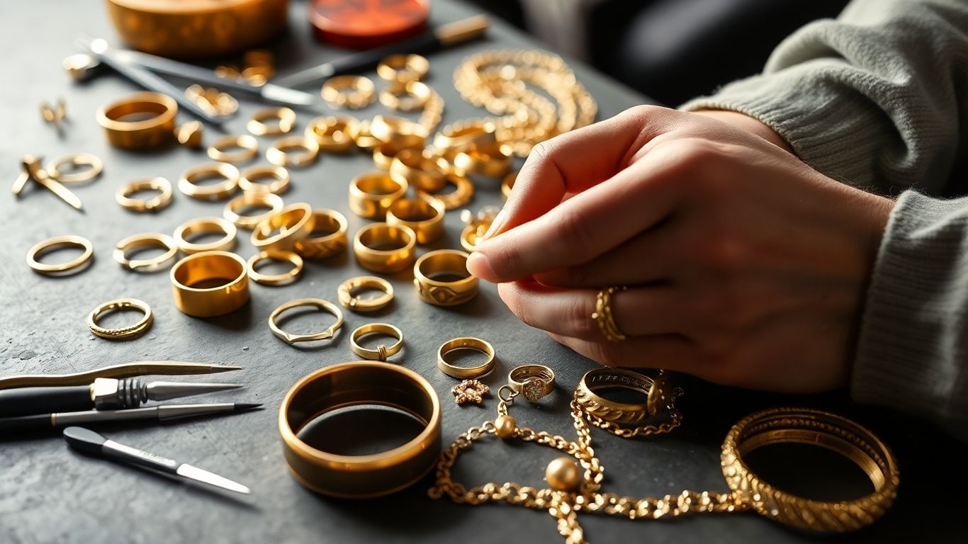 将旧金饰改造成现代作品