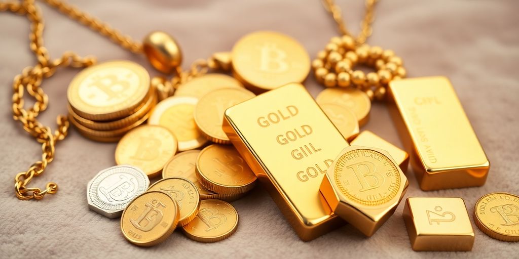 Différentes formes d'or à transmettre aux enfants