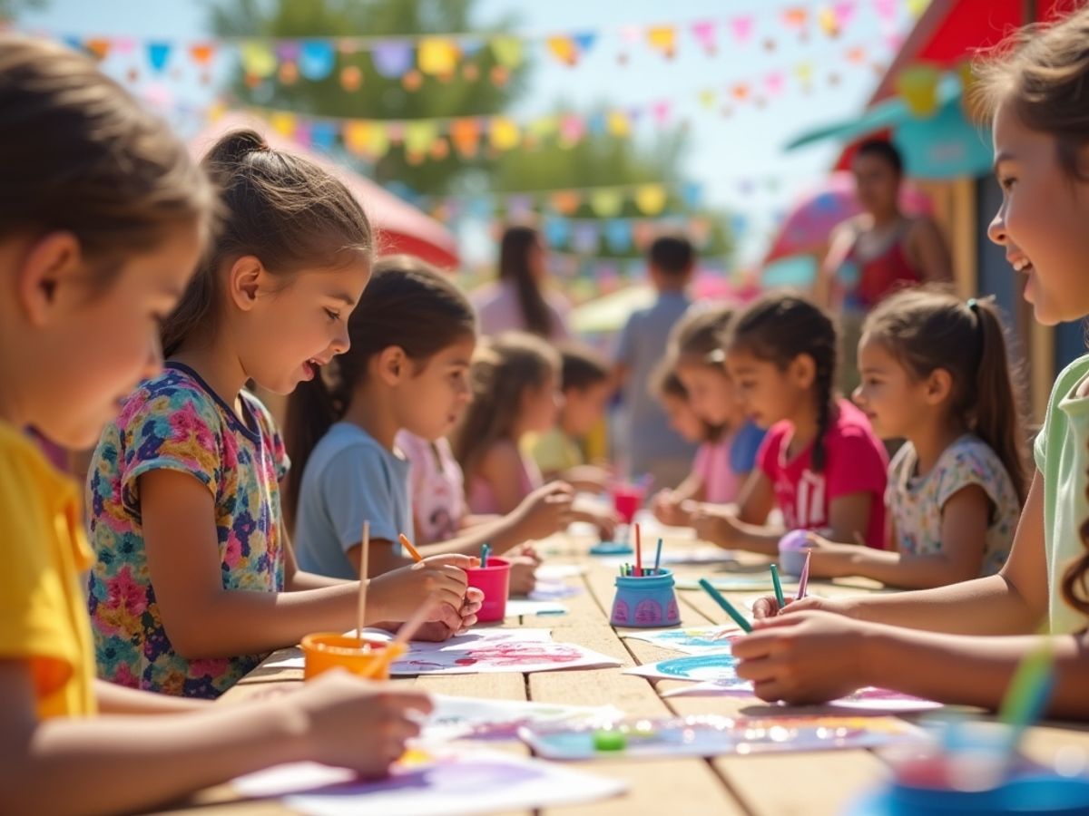 Copii se bucură de evenimente culturale și educative.
