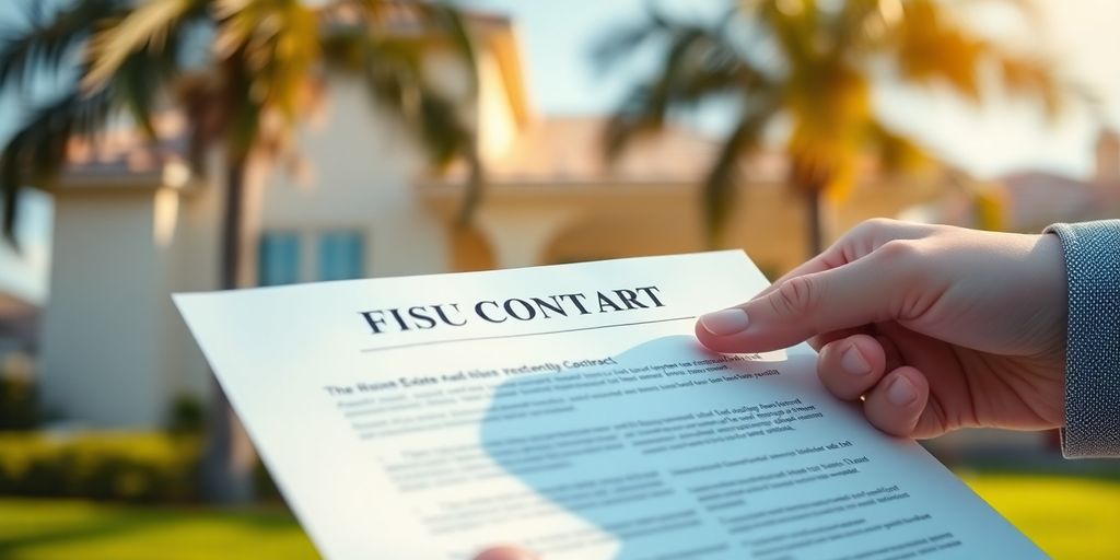 Florida house with contract