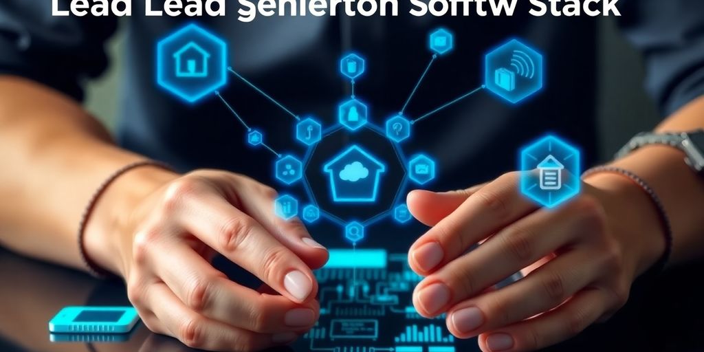 Person building a software stack for lead generation workflows.
