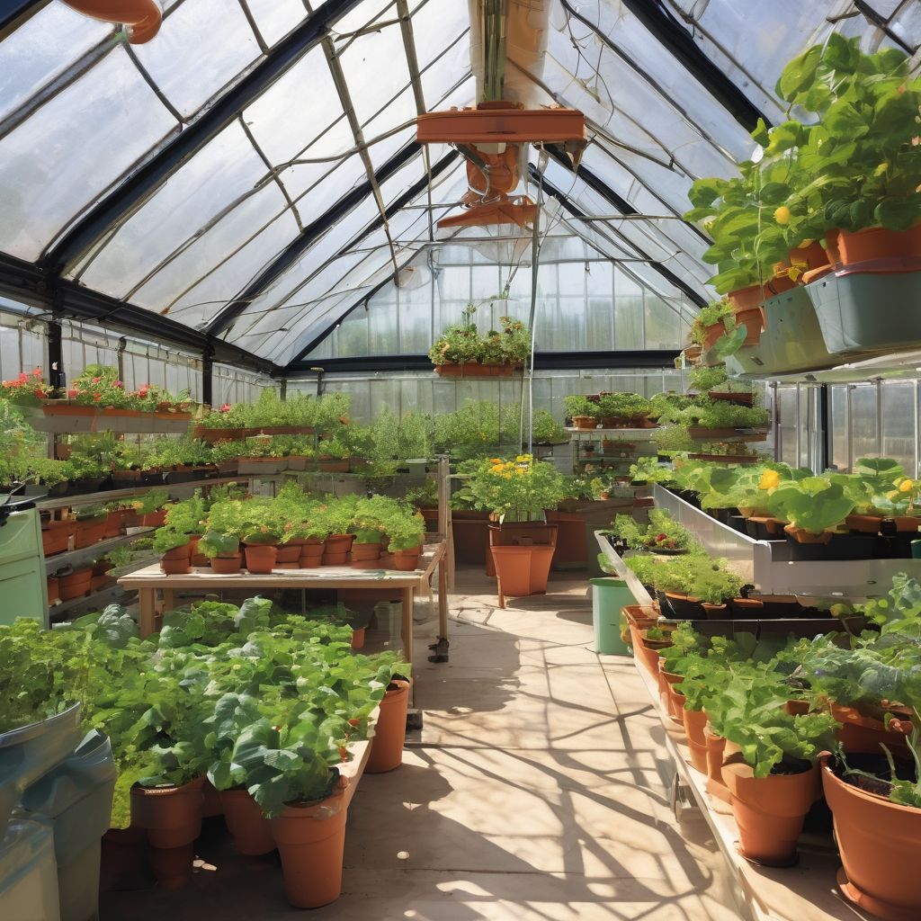automated greenhouse with innovative garden gadgets
