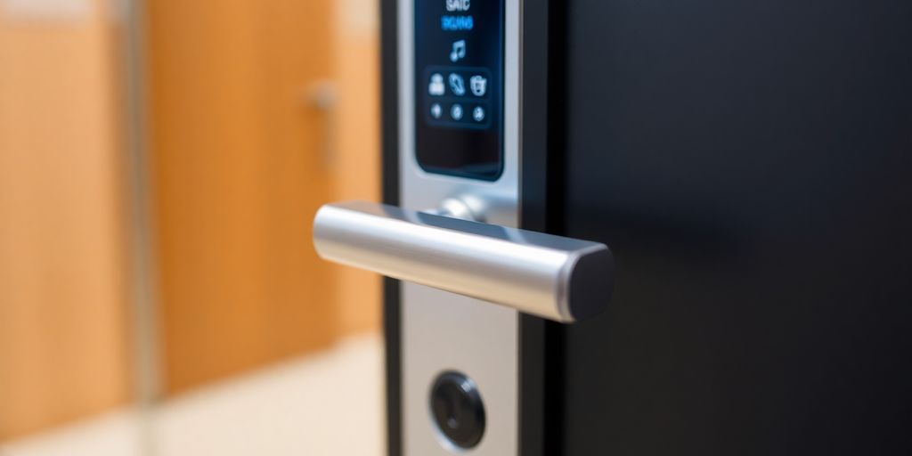 دستگیره هوشمند با طراحی مدرن و دیجیتال