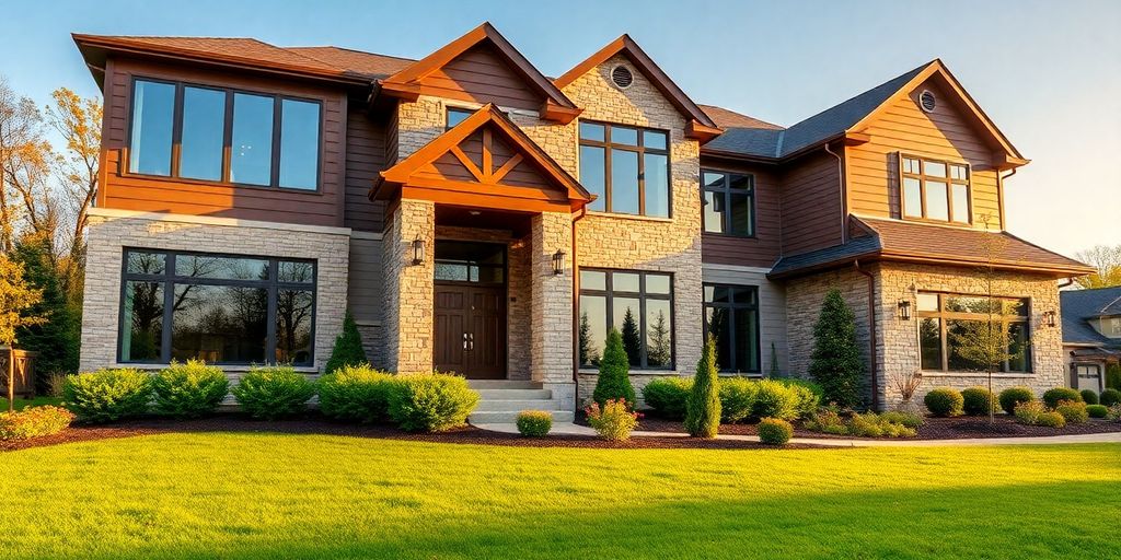 Modern Roswell custom home exterior