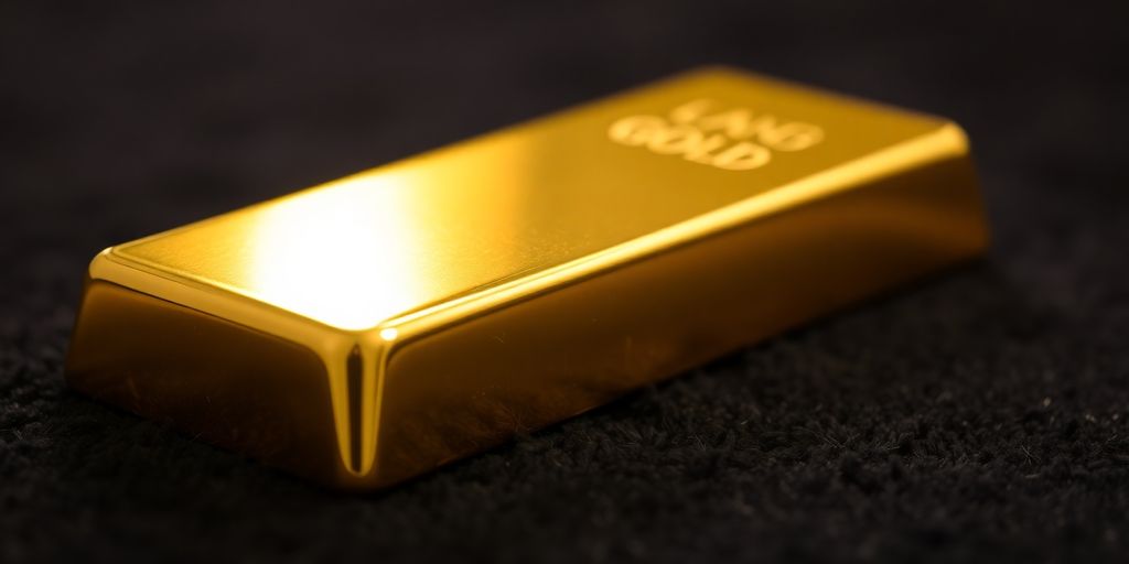 Lingot d'or brillant