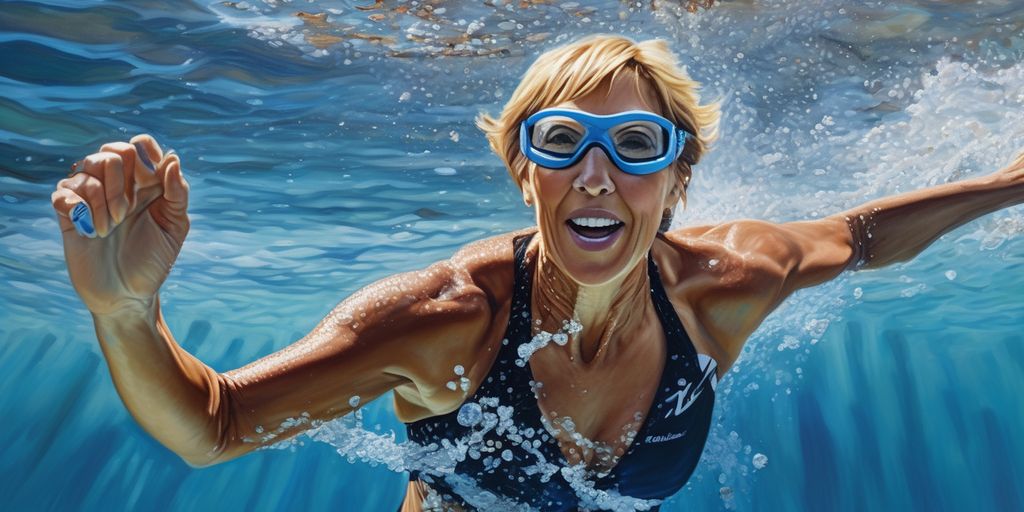 Diana Nyad swimming