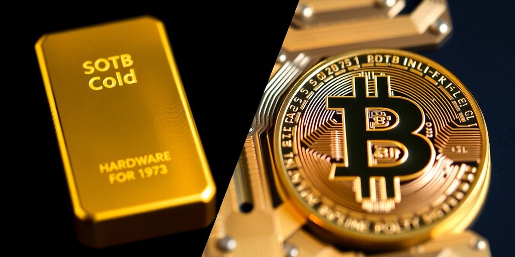 Bitcoin et Or, deux actifs se faisant face.