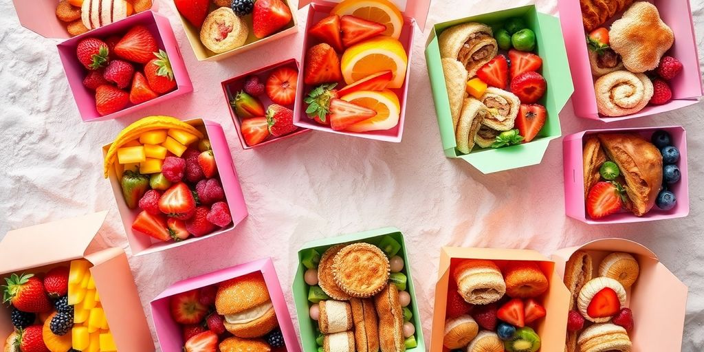 ชุดจัดเบรคหลากสีสันน่ารับประทาน