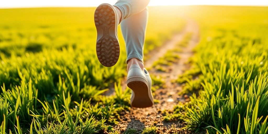 A person looking thoughtfully at a bright path ahead.