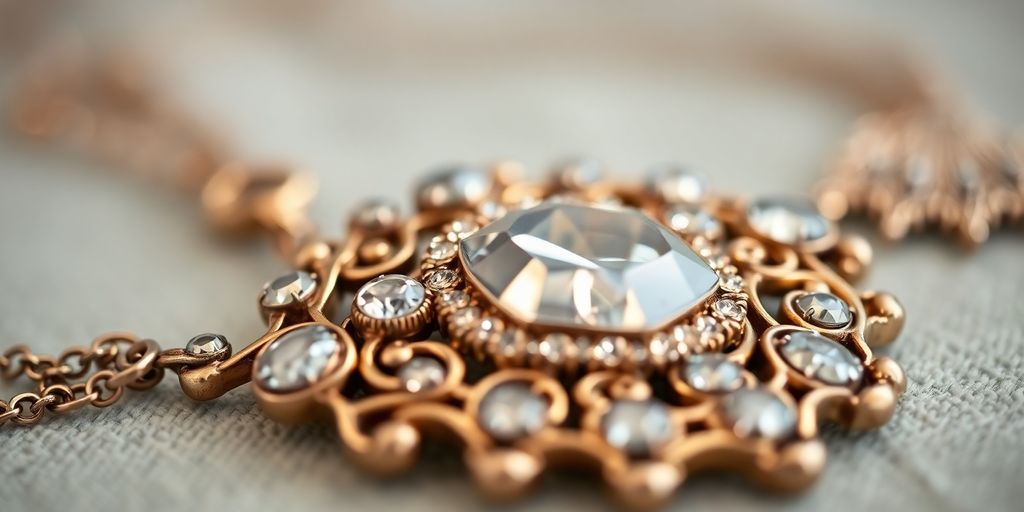 Bijou ancien en gros plan avec détails raffinés.