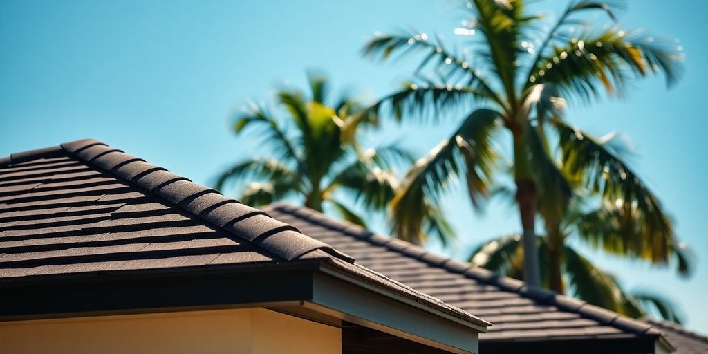 New roof on Florida home after hurricane.