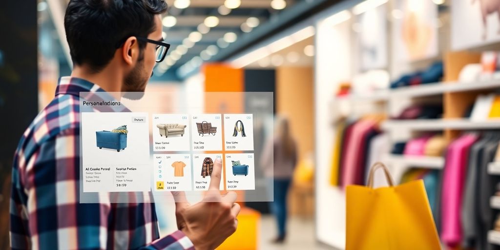 Kupac koristi digitalnu platformu za preporuku proizvoda.