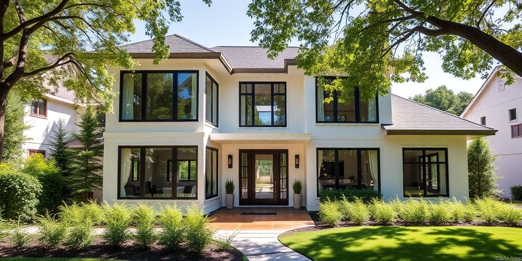Modern home construction in Virginia-Highland neighborhood.