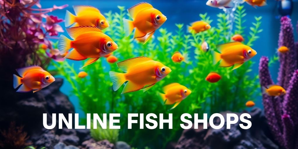 Colorful fish swimming in a lush aquarium environment.