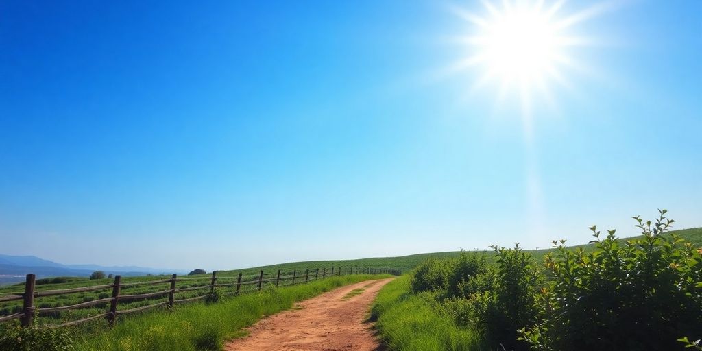 Scenic path with sunlight through trees, evoking holiness.