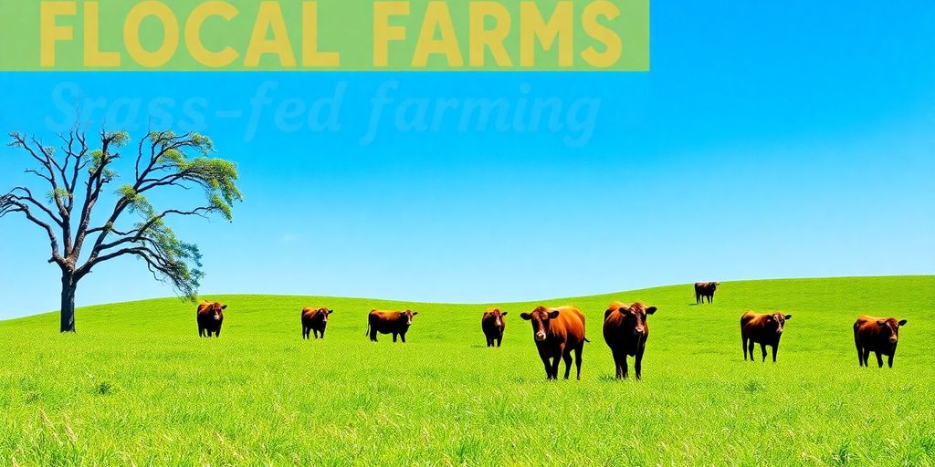 Grass-fed cattle grazing in Florida’s lush green pastures.