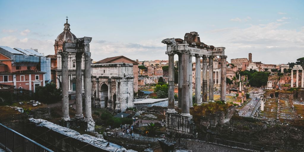 white ruins during day
