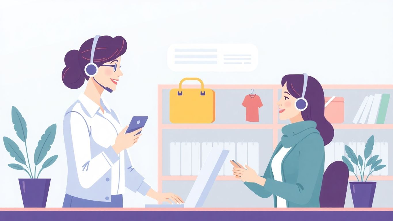 Kundeservice og støtte for småbedrifter.