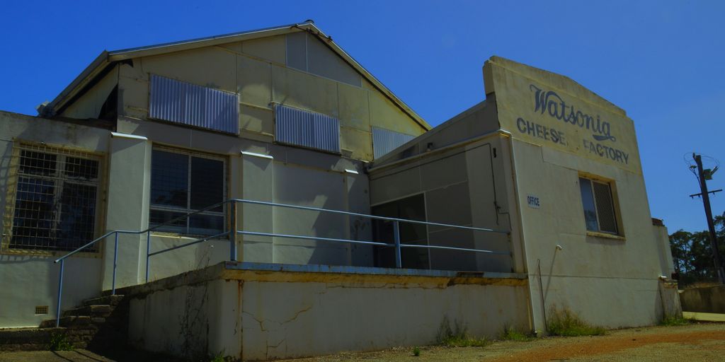 An old building declares itself a factory.