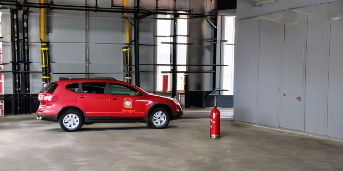 עמדת מטפים בבניין משותף