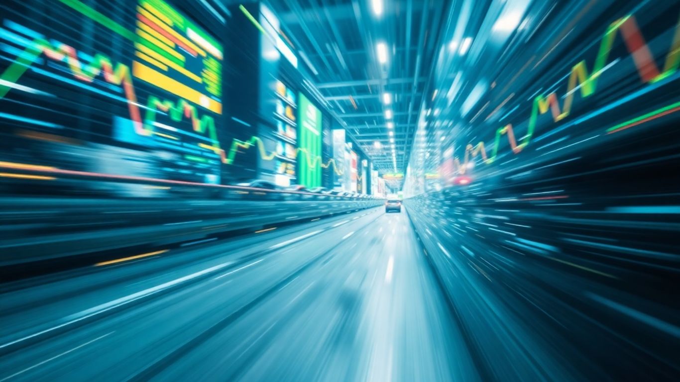 Cryptocurrency trading with rapid digital currency movement.