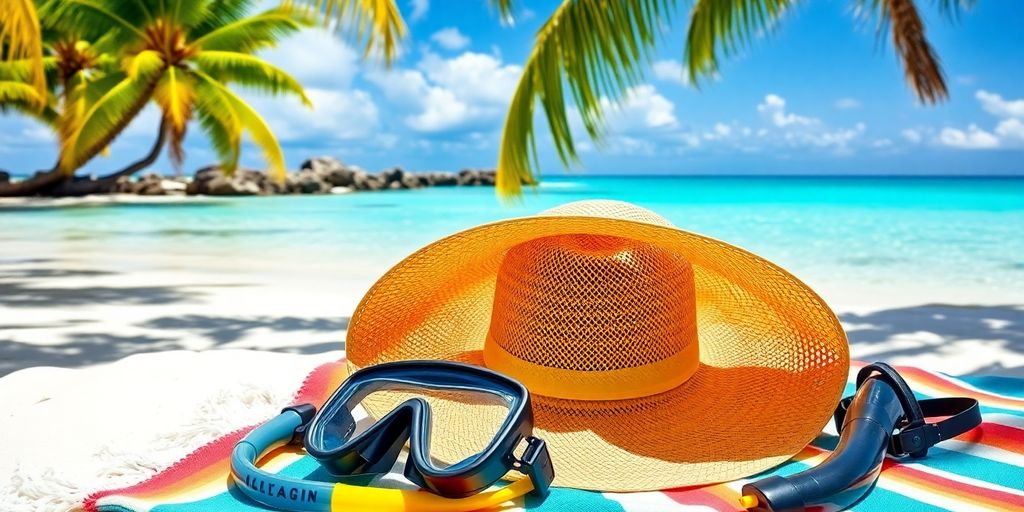 Beach gear for a Paul Gauguin cruise in Polynesia.