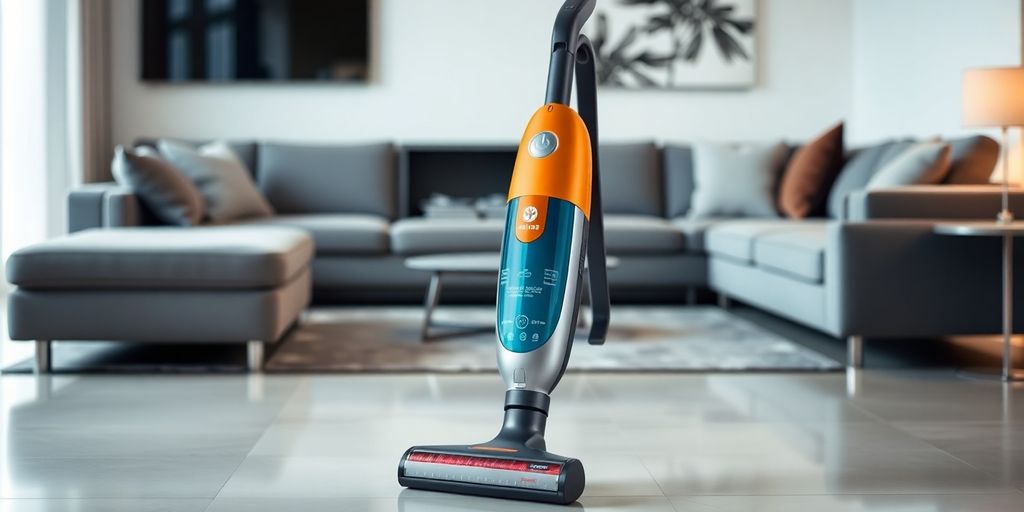 Philips SpeedPro Max Aqua Plus Staubsauger auf einem Boden