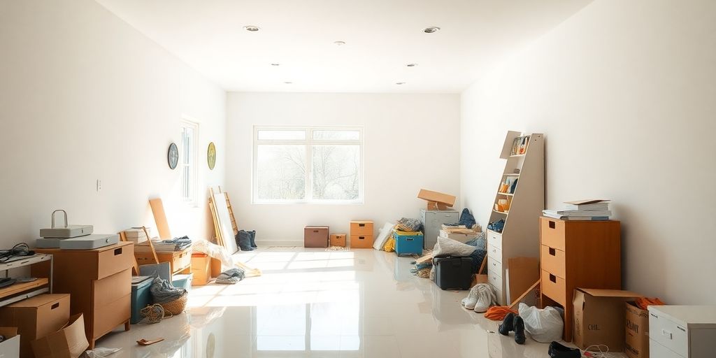 Cleaned space after junk removal.