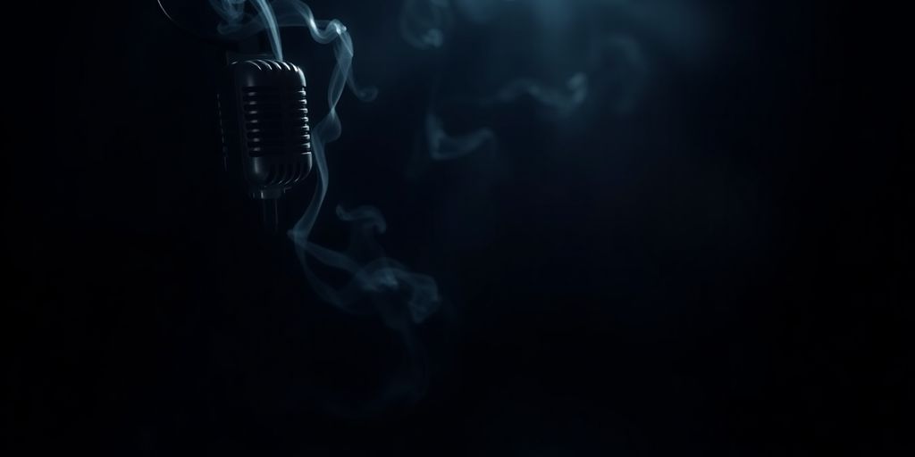 Podcast Para-nomalies con atmósfera misteriosa.