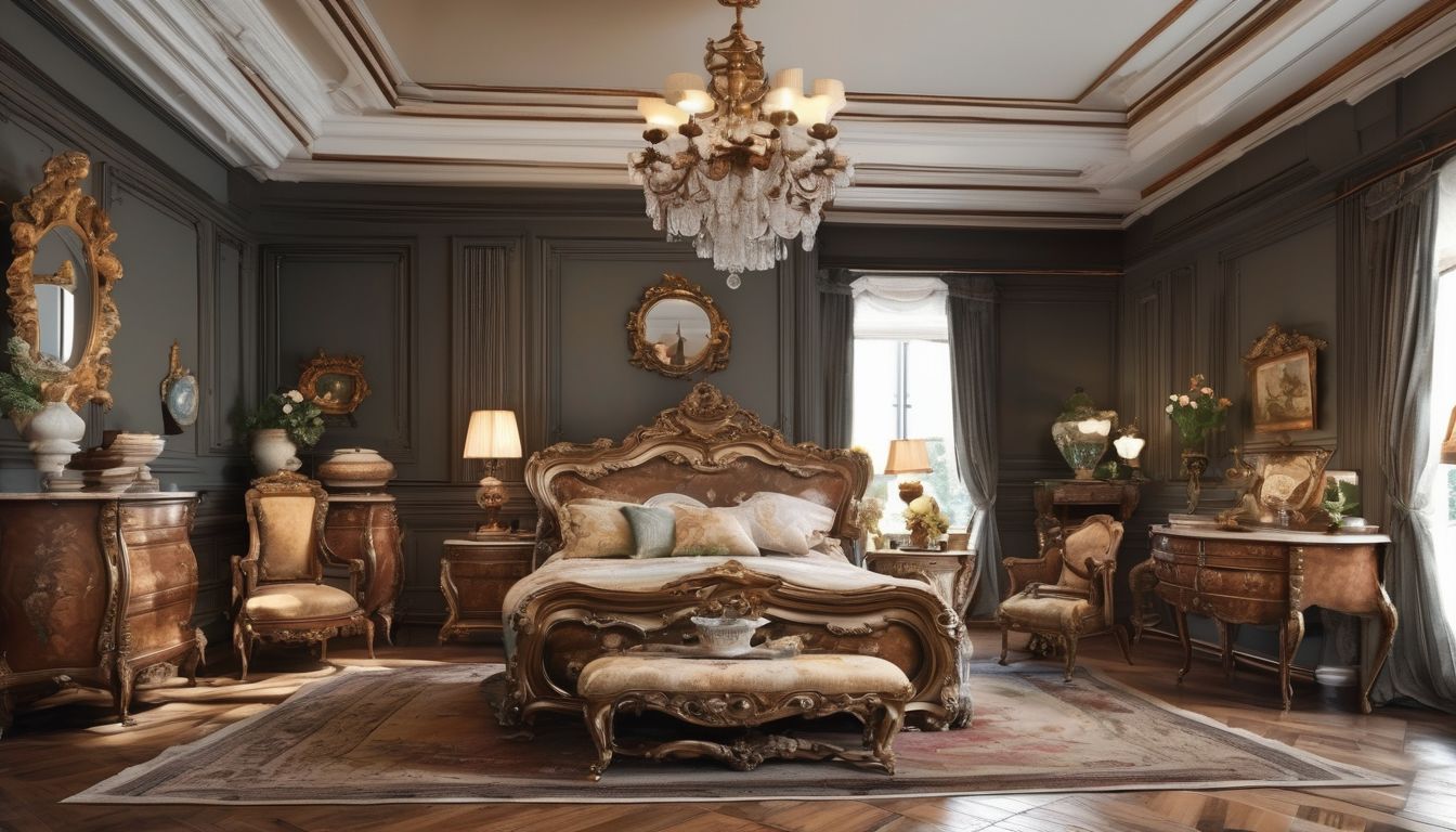 antique furniture in a stylish home