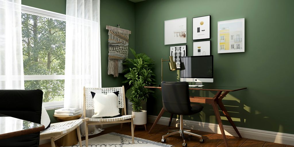 black and white chairs and table