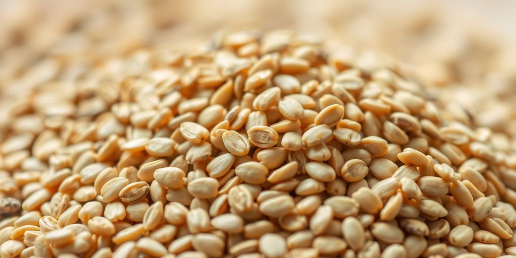 Close-up of high-quality sesame seeds