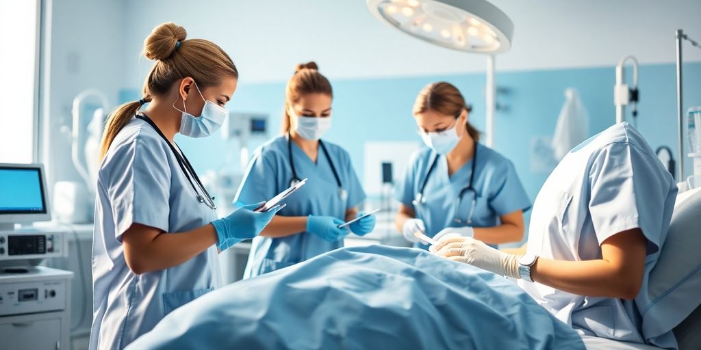 Intensivpflege durch spezialisierte Fachkräfte in einem Krankenhaus.