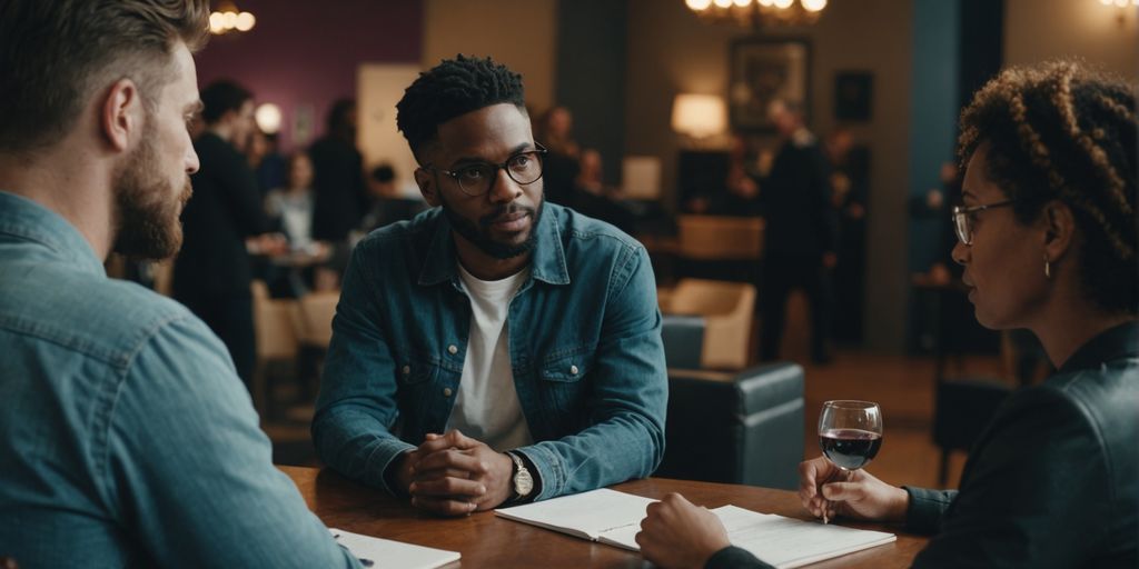 Group discussing polyamory legal and financial aspects