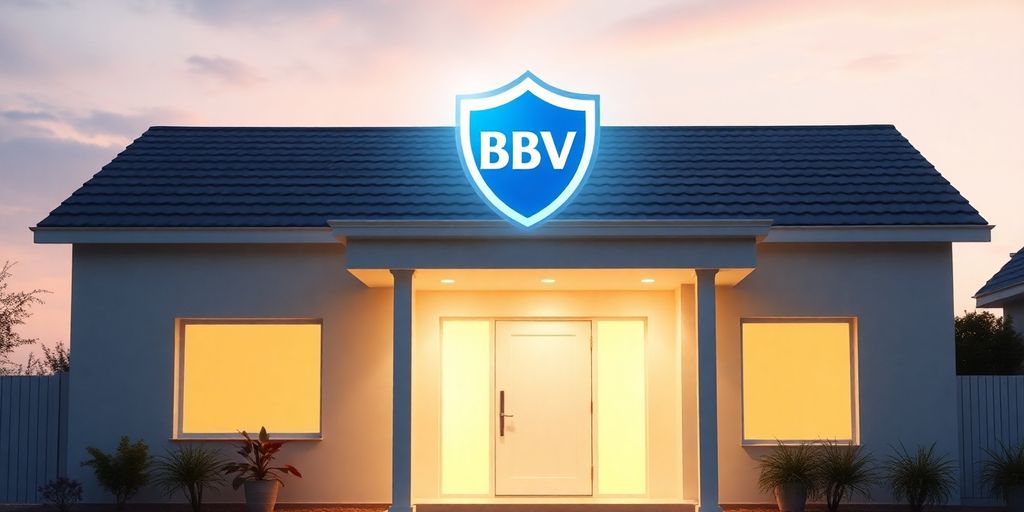 Casa con llave y seguro BBVA