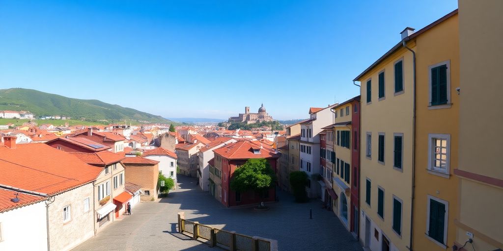 European cityscape with budget travel destinations.