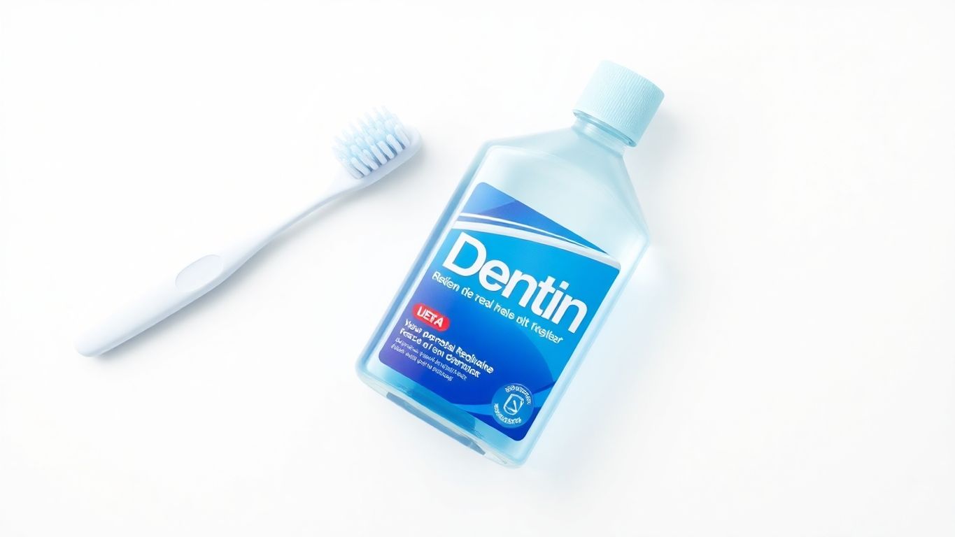 Toothbrush and ProDentim bottle on a clean surface.
