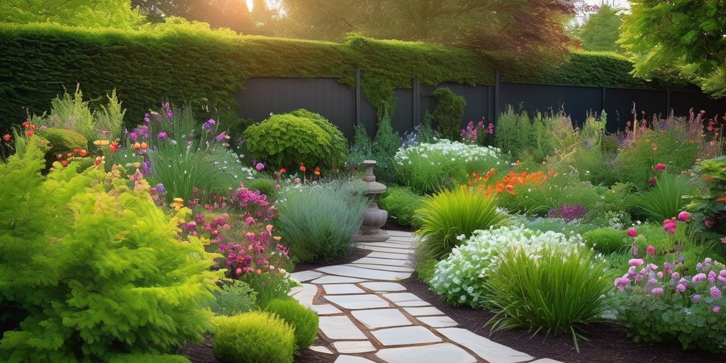 beautiful garden transformation seasonal flowers artistic outdoor space