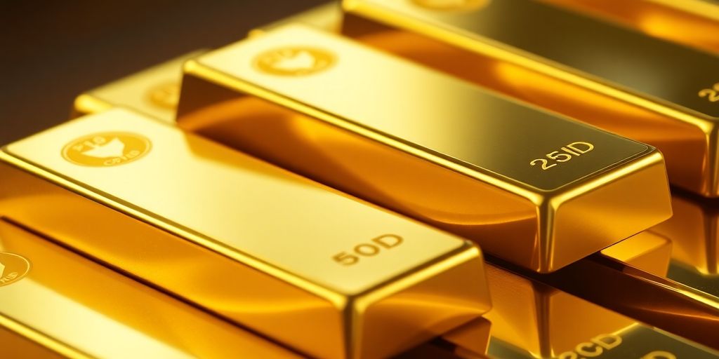 Lingots d'or brillants