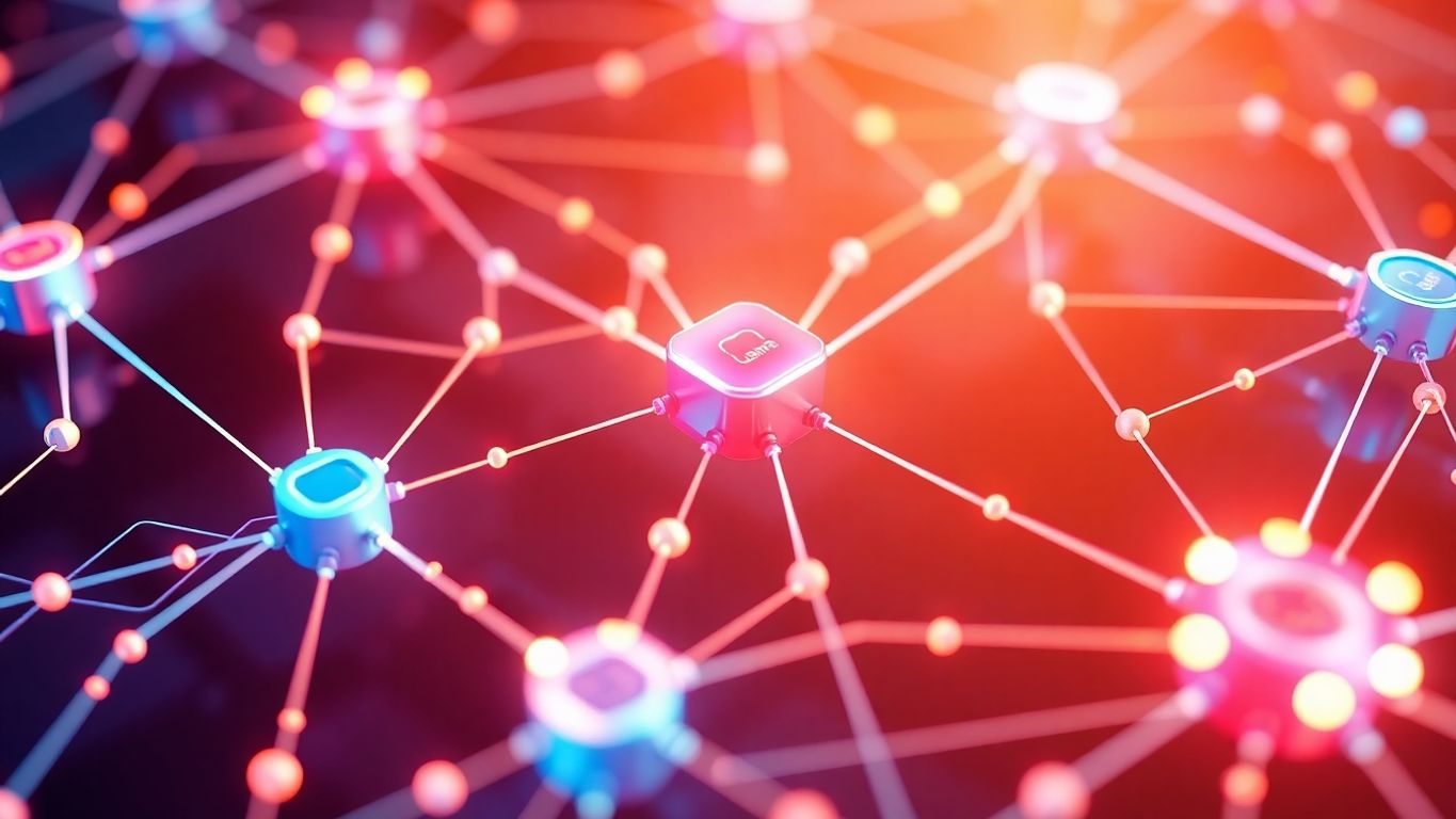 Solana blockchain network with trading data streams.