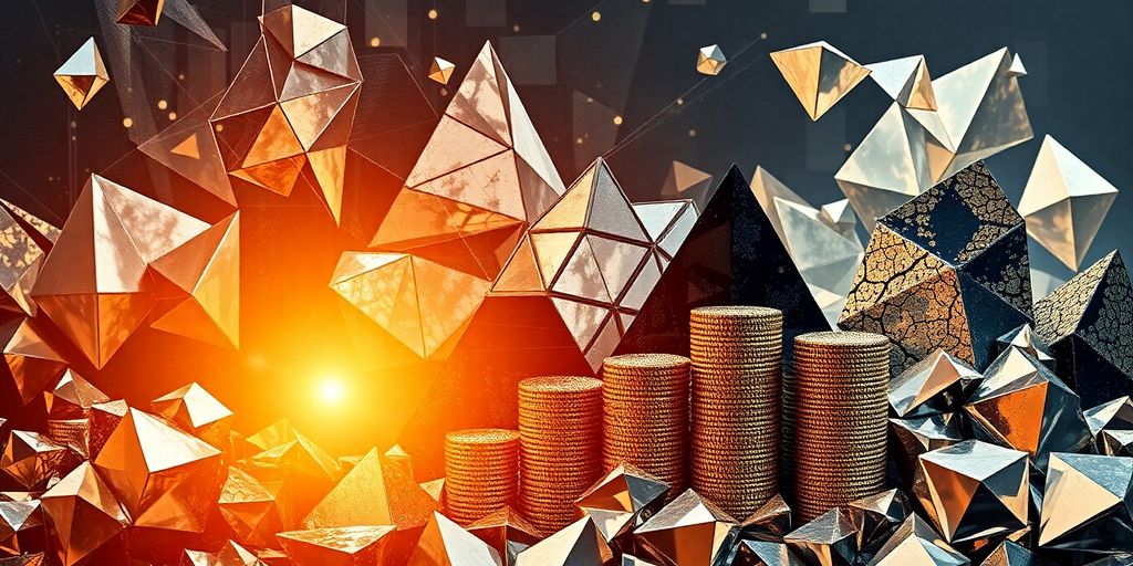 Diversified portfolio with abstract asset symbols