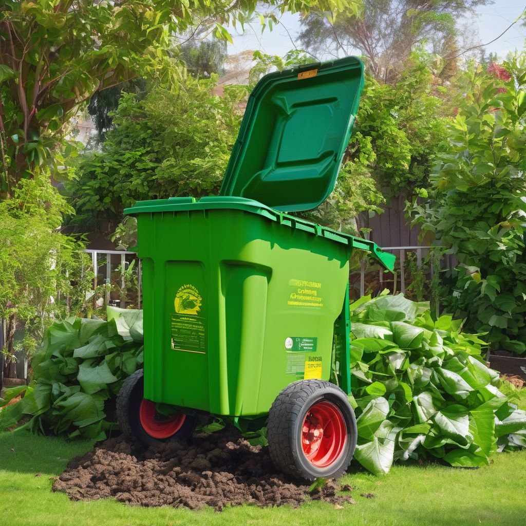 community green waste disposal program in a garden setting