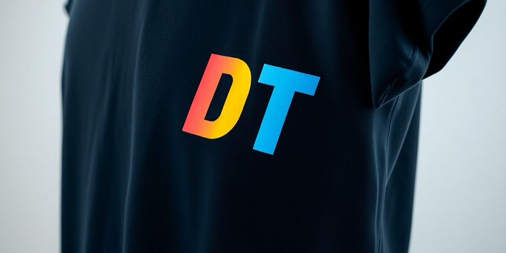 Vibrant DTF print on soft black t-shirt.
