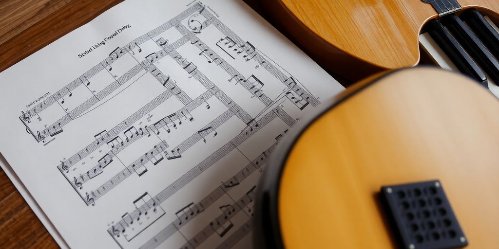 Musiciens travaillant sur une partition musicale.