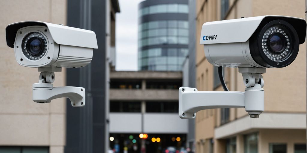 Old analogue CCTV camera vs. modern IP camera